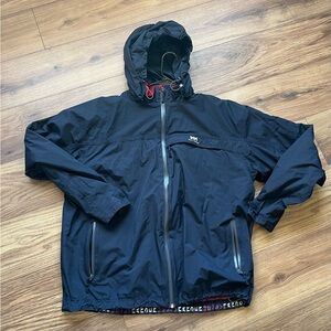 Helly Hansen Black Hooded Windbreaker